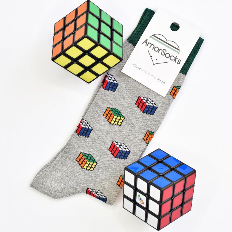 AmorSocks Cubos Grey